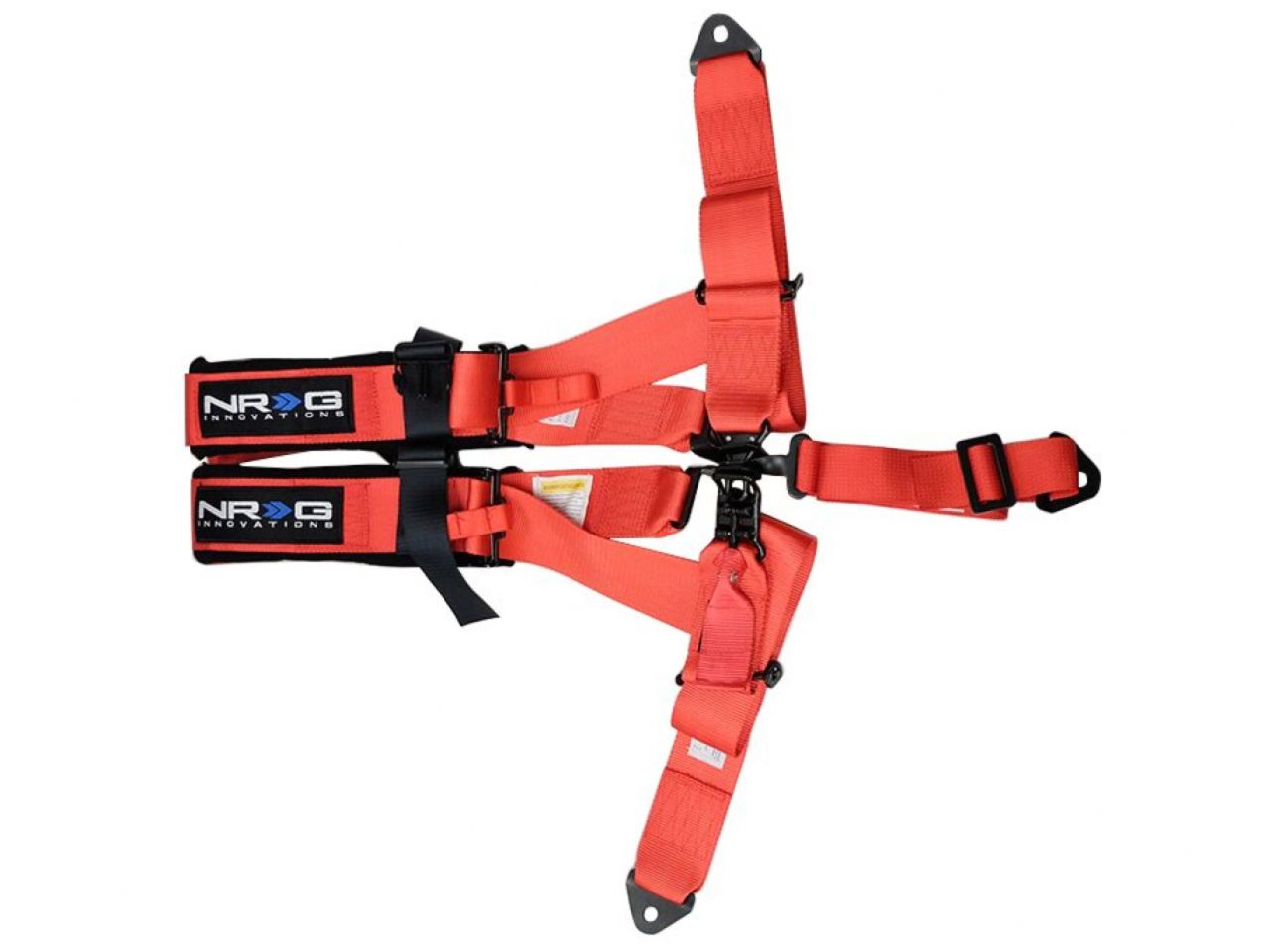 NRG 5PT 3in. Seat Belt Harness / Latch Link - Red