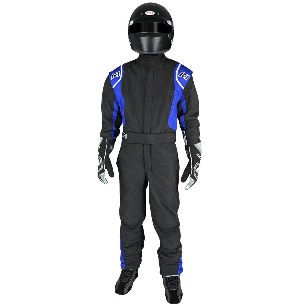 K1 Racegear Suit Precision II 4X- Small Black/Blue K1R20-PRY-NB-4XS