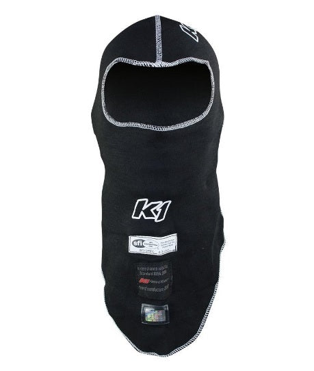K1 Racegear Balaclava Head Sock Flex Black K1R26-FHS-N