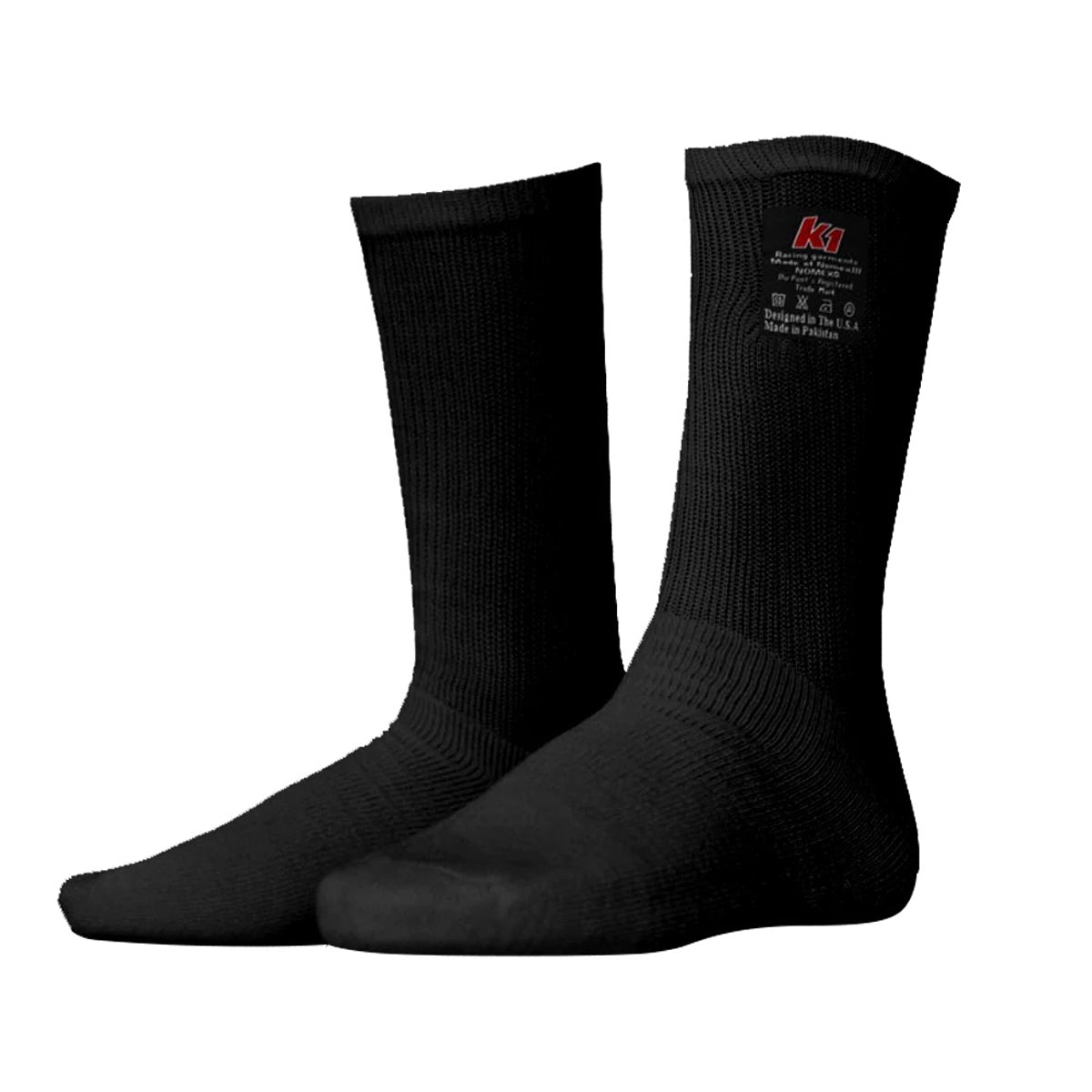 K1 Racegear Socks Nomex K1 Black Large/X-Large K1R26-NSO-N-LXL