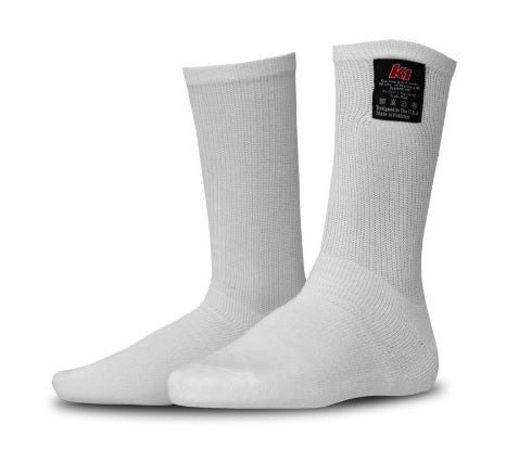 K1 Racegear Socks Nomex K1 White K1R26-NSO