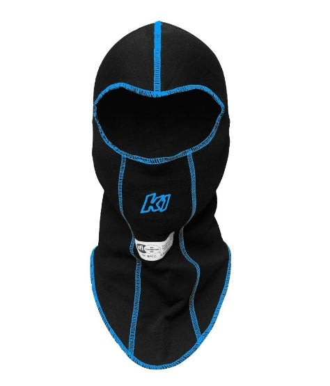 K1 Racegear Balaclava Head Sock Black Single Layer K1R26-SLH-N