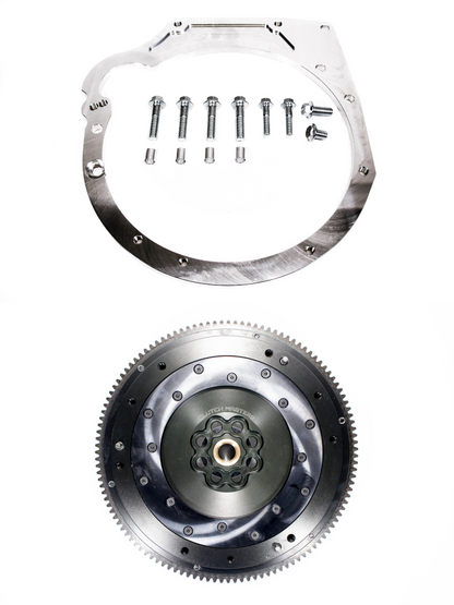Private Label Mfg Precision Works K2F Adapter Plate V2 with Hardware & Clutch Masters Flywheel