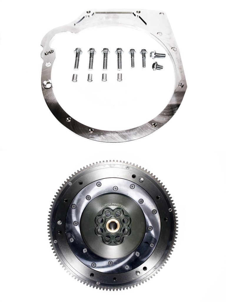 PLM Precision Works K2F Adapter Plate V2 with Hardware & Clutch Masters Flywheel