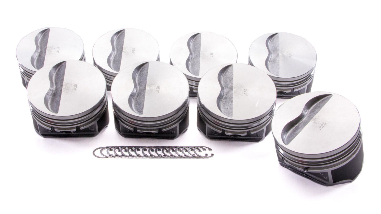 KB Performance Pistons SBC Flat Top Piston Set 4.155 Bore -5cc KBP9911HC.030