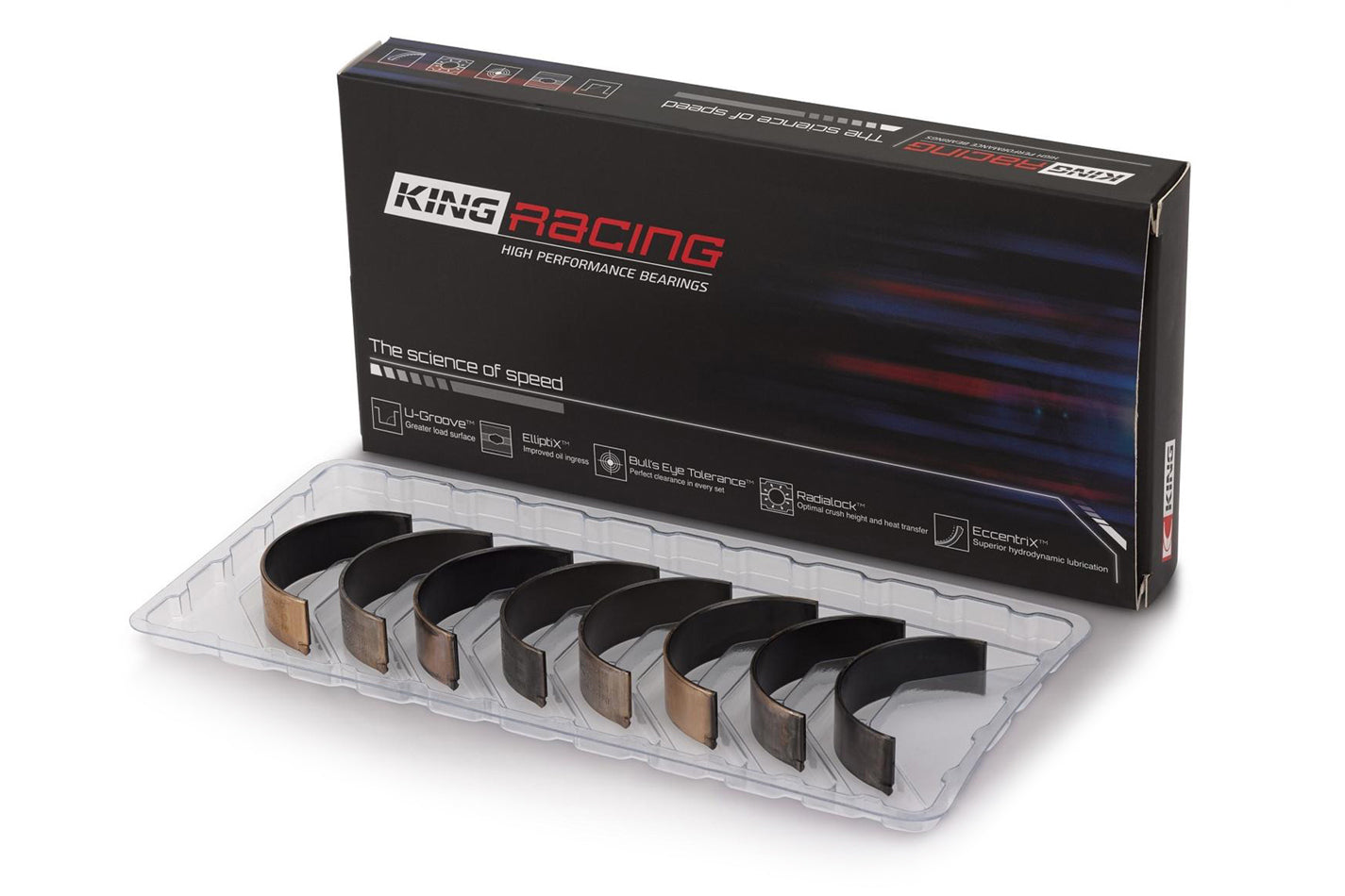 King Bearings XP Rod Bearing Set SBC 265-283 KEBCR803XPNSTDX