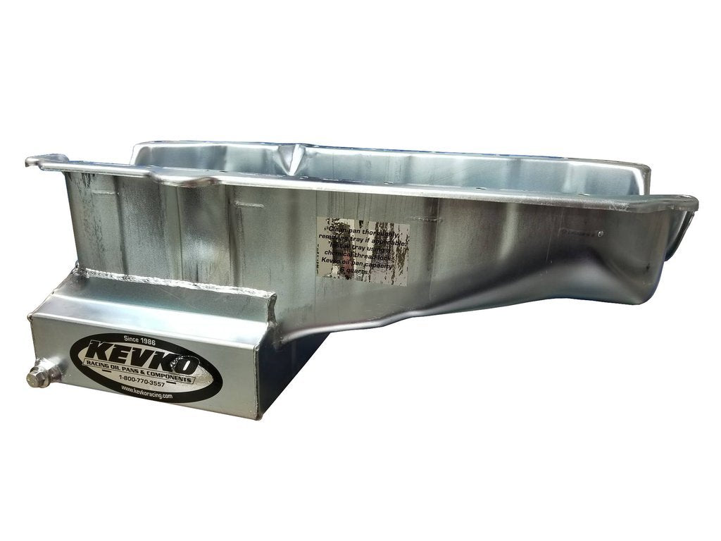 Kevko Oil Pans & Components SBC Oil Pan 6qt Street/ Strip RH Dipstick 80-85 KEV1070RH