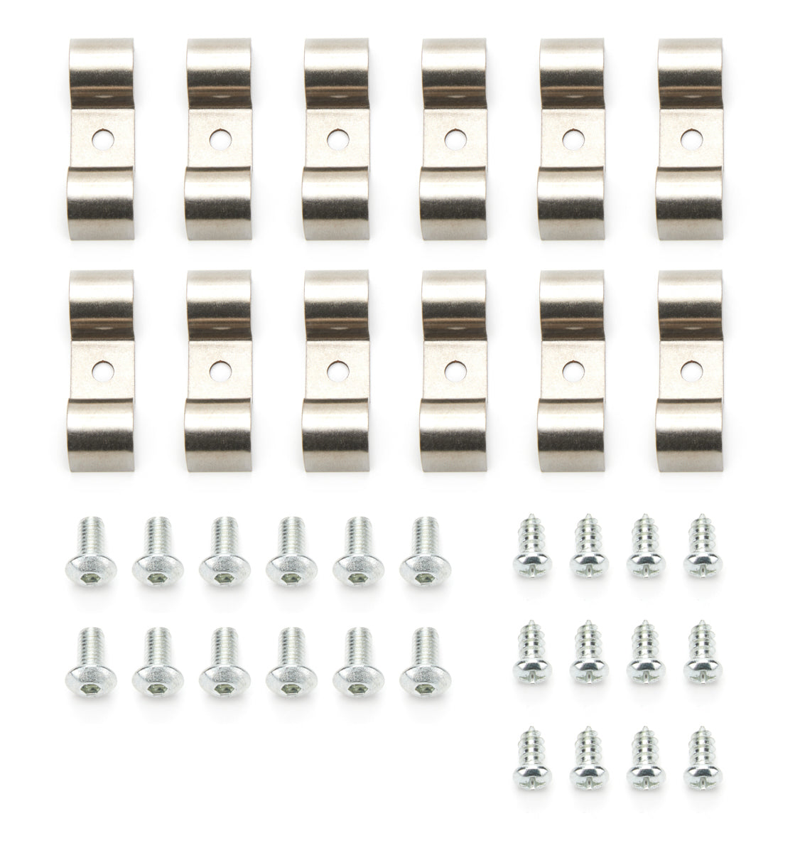 Keep It Clean Wiring 1/2in Stainless Steel Double Line Clamps 12Pk KICKICLC2500