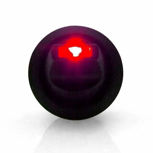 Keep It Clean Wiring Lever Style LED Round Frame Red KICKICSW18R
