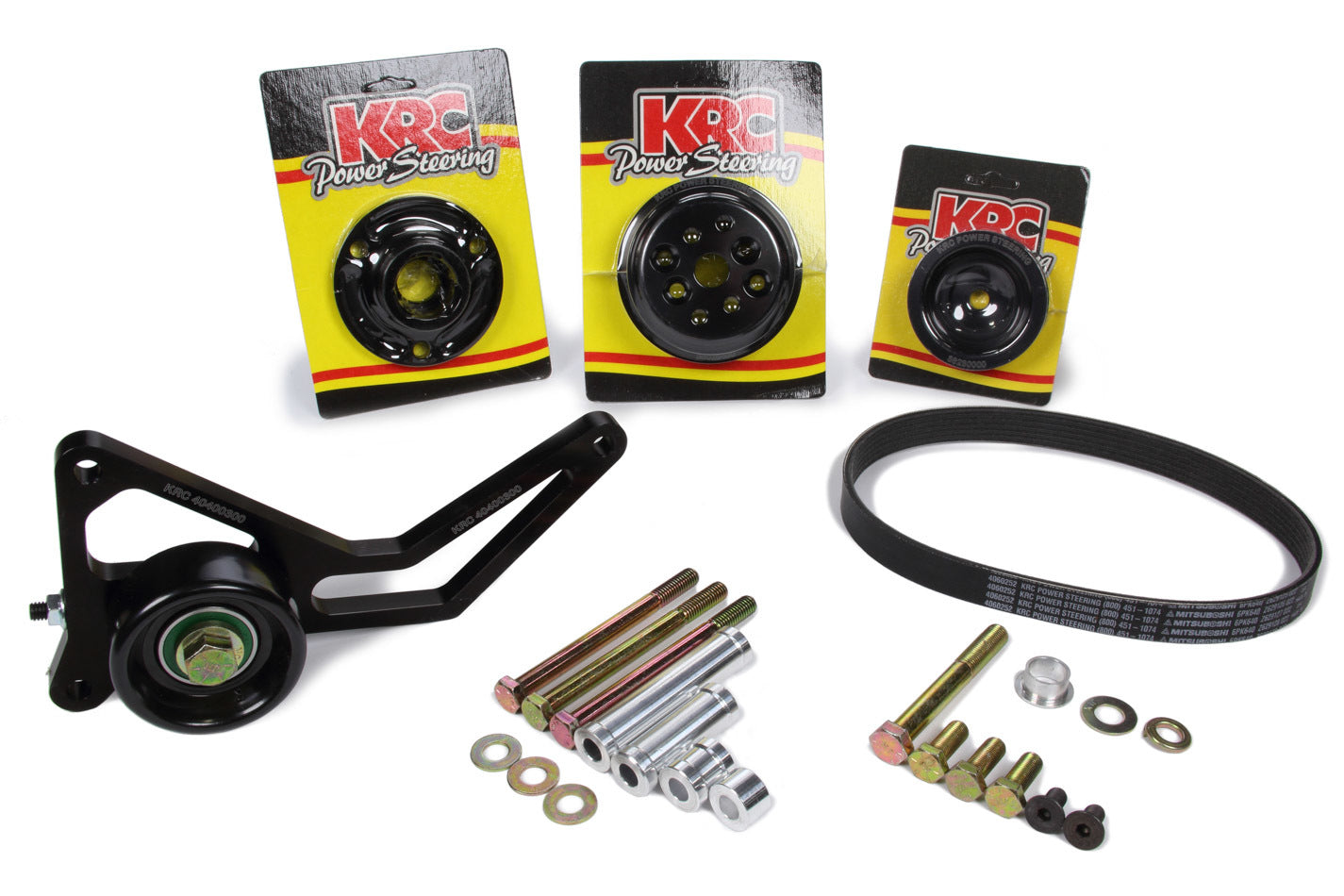 KRC Power Steering Pro Series Serpentine Pulley Kit 30% w/Idler KRC37453000