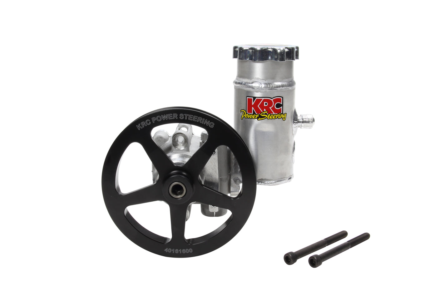 KRC Power Steering P/S Pump Elite w/ 6in V- Belt Pulley w/Reservoir KRCESP19610100