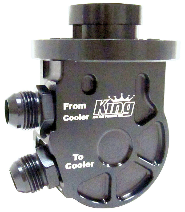 King Racing Products Oil Cooler Adaptor SBC Low Profile KRP2185