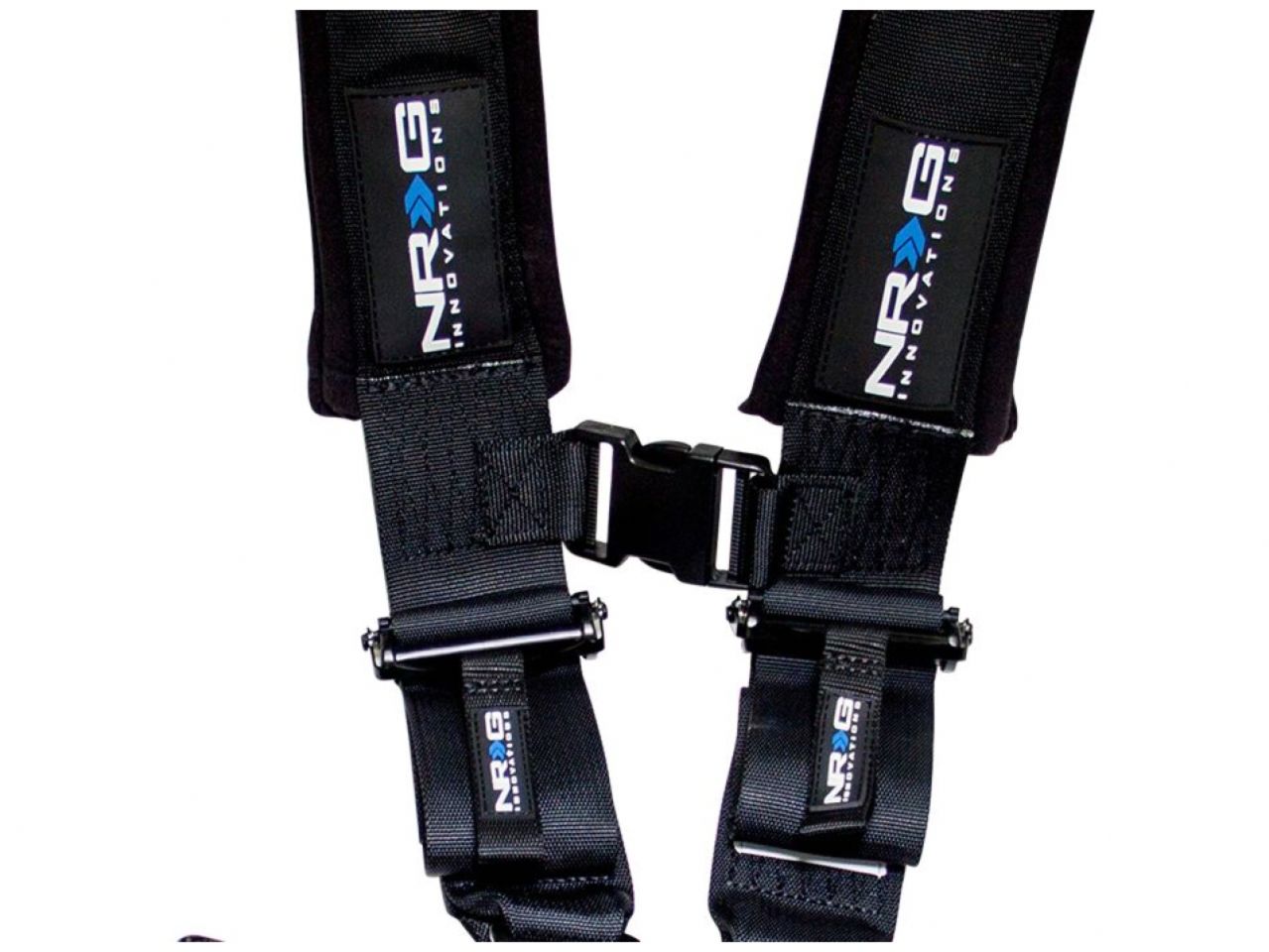 NRG SFI 16.1 5pt 3 inch Seat Belt Harness / Latch Link - Black