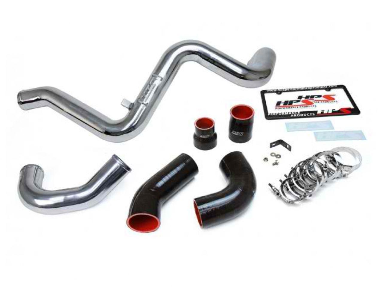 HPS Intercooler Hot Charge Pipe and Cold Side, 16-18 Ford Focus RS 2.3L Turbo, Polish