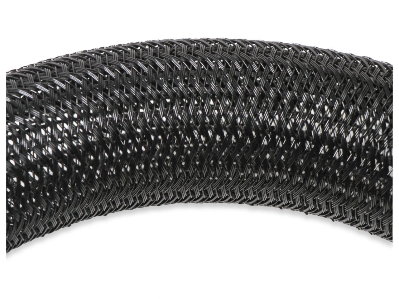 Holley 10 Feet, Black, 3/4" Braided F6 Split Wire Loom