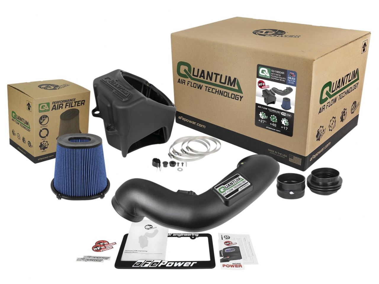 aFe Quantum Pro 5R Cold Air Intake System 17-18 Ford Powerstroke V8-6.