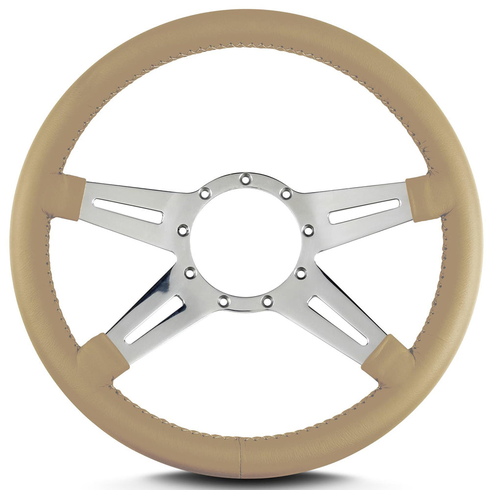 Lecarra Steering Wheels Steering Wheel Mark 9 El egante Pol. w/Tan Wrap LEC93209