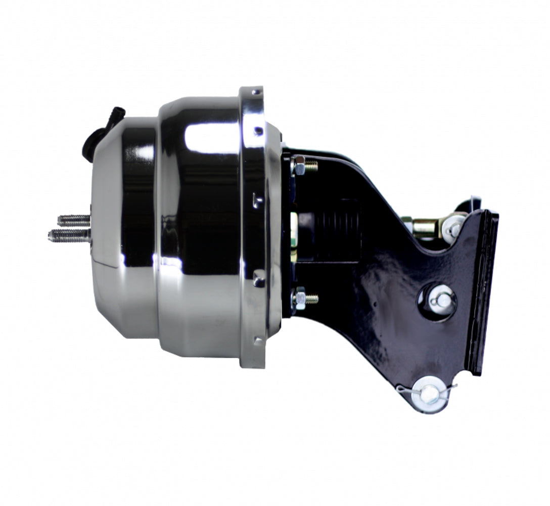 Leed Brakes 8in Dual Power Booster With Bracket Chrome LEE79