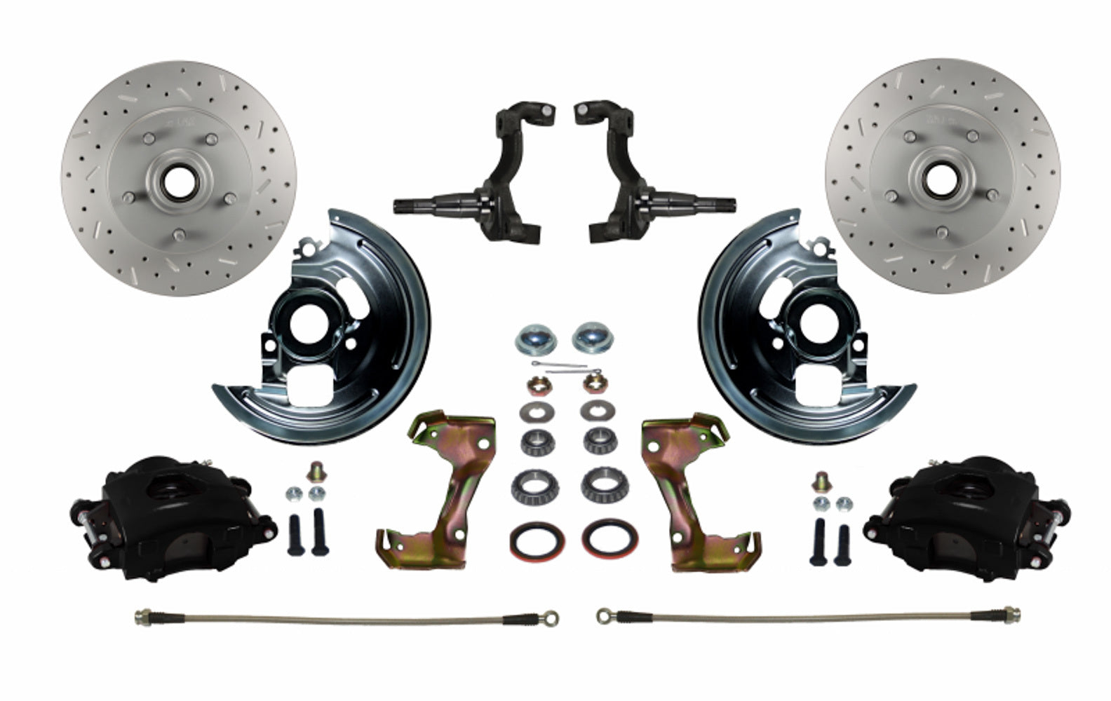 Leed Brakes A F & X-body Spindle Mo unt Kit Cross Drilled an LEEBFC1002SMX