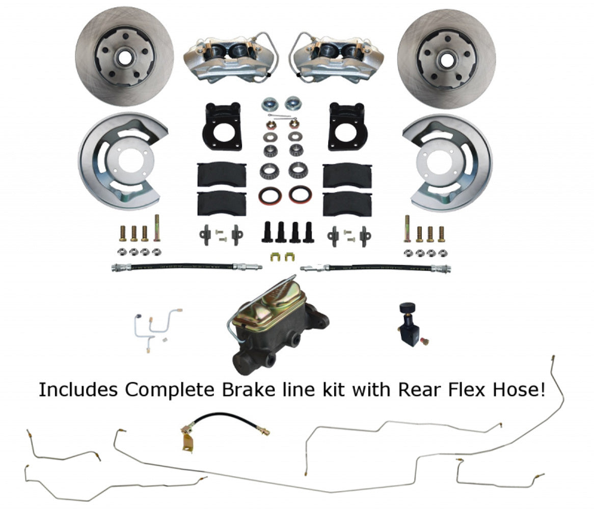 Leed Brakes Mustang 1965-66 Manual C onversion Kit with Compl LEEFC0001-405LK