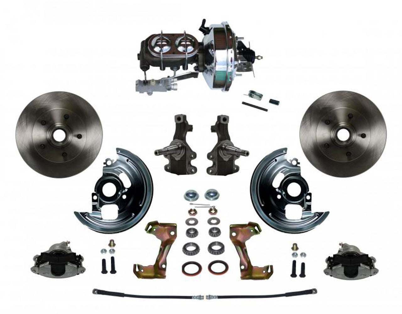 Leed Brakes A/F & X-Body Power Brake Conversion Kit 2in Drop LEEFC1003-FBB4