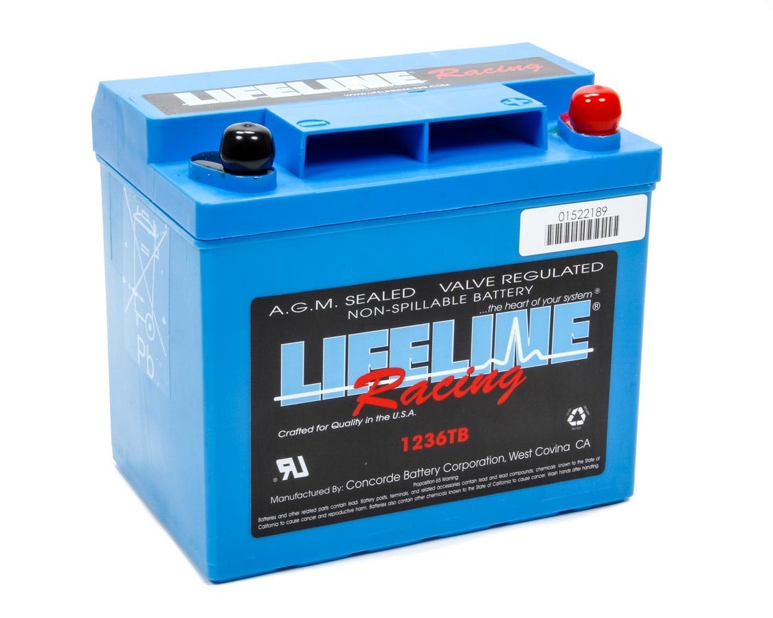 Lifeline Batteries Power Cell Battery 7.71 x 5.18 x 6.89 LFBLL-1236TB