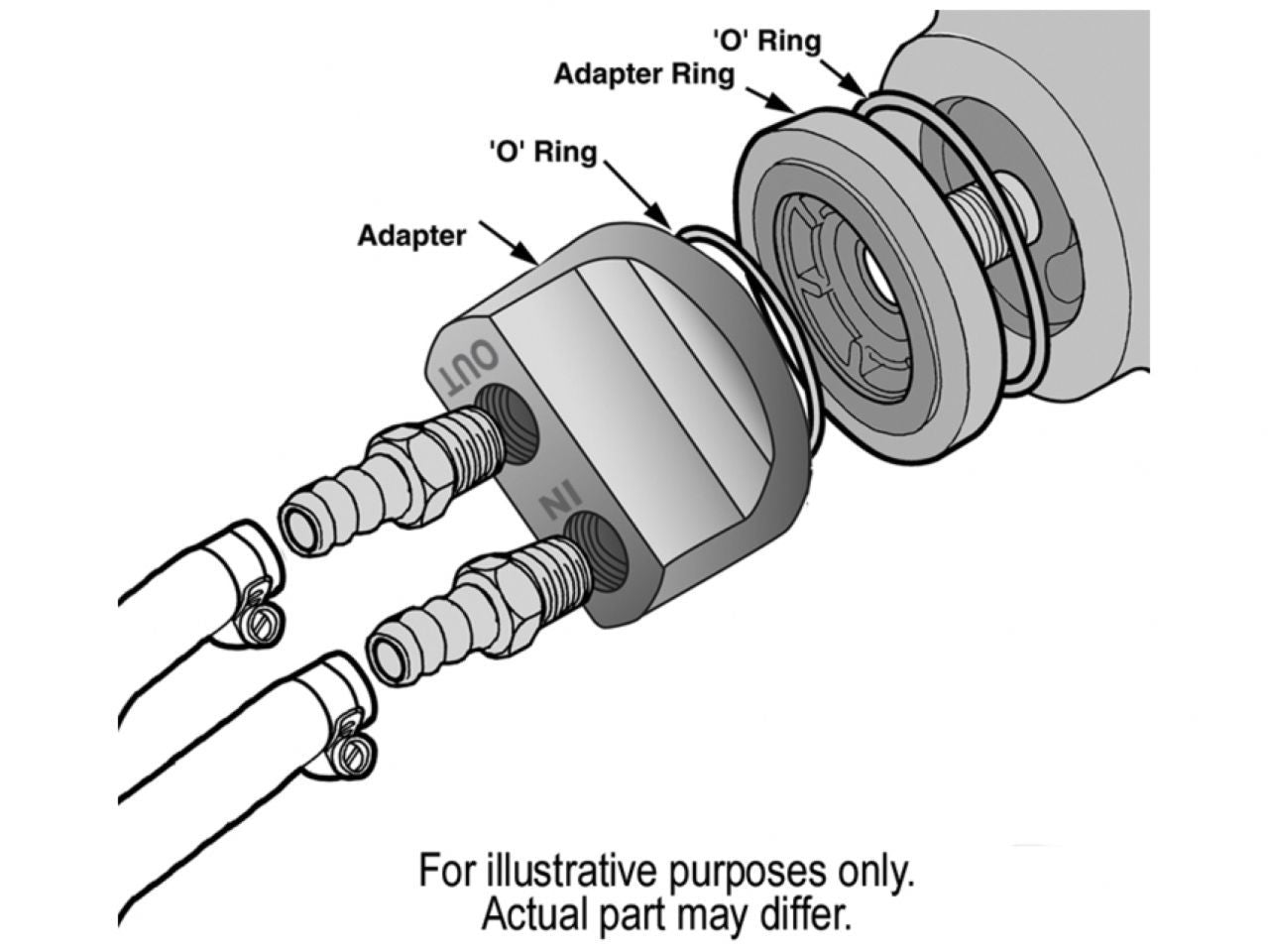 Derale Oil Filter Adapter 15746 Item Image