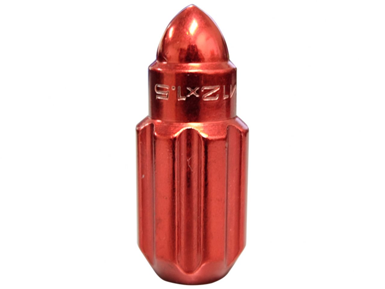 NRG M12 x 1.5 Steel Lug Nut Set  Bullet Shape 21 pc Red W/ Lock Key