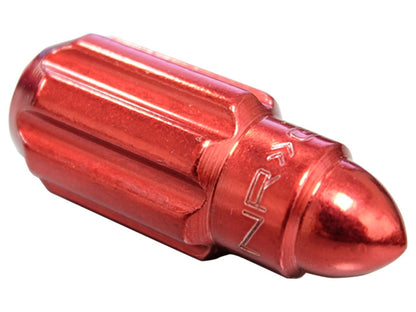 NRG M12 x 1.25 Steel Lug Nut Set  Bullet Shape 21 pc Red W/ Lock Key
