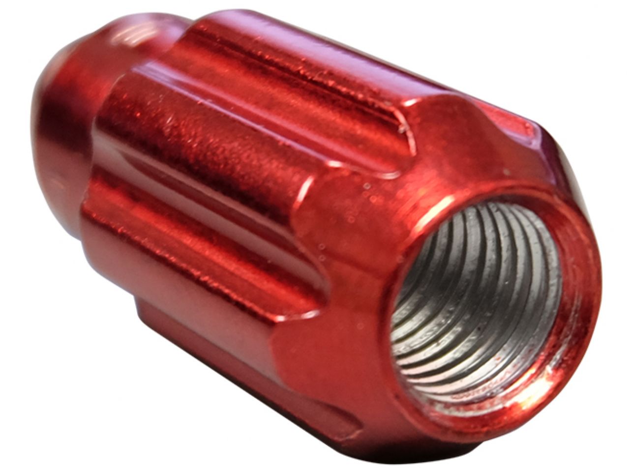 NRG M12 x 1.25 Steel Lug Nut Set  Bullet Shape 21 pc Red W/ Lock Key
