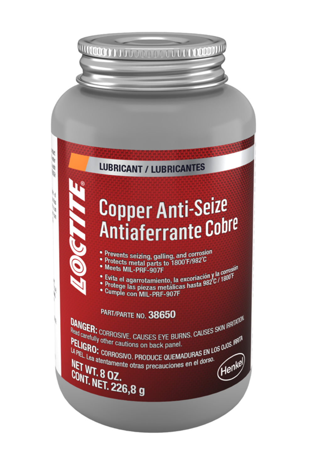 Loctite Copper Anti Sieze Brush Top Can 8oz LOC555336