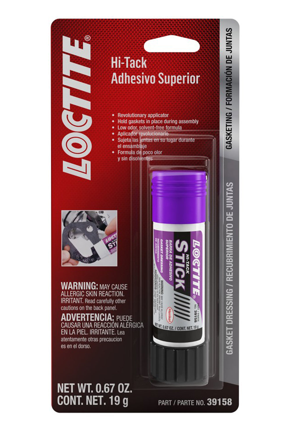 Loctite Hi Tack Gasket Dressing Stick 19g/.67oz LOC640807