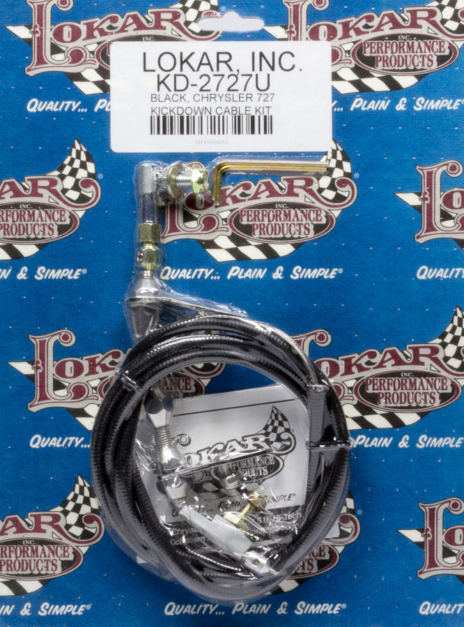 Lokar Universal Throttle Cable Chrysler 727 Black LOKKD-2727U