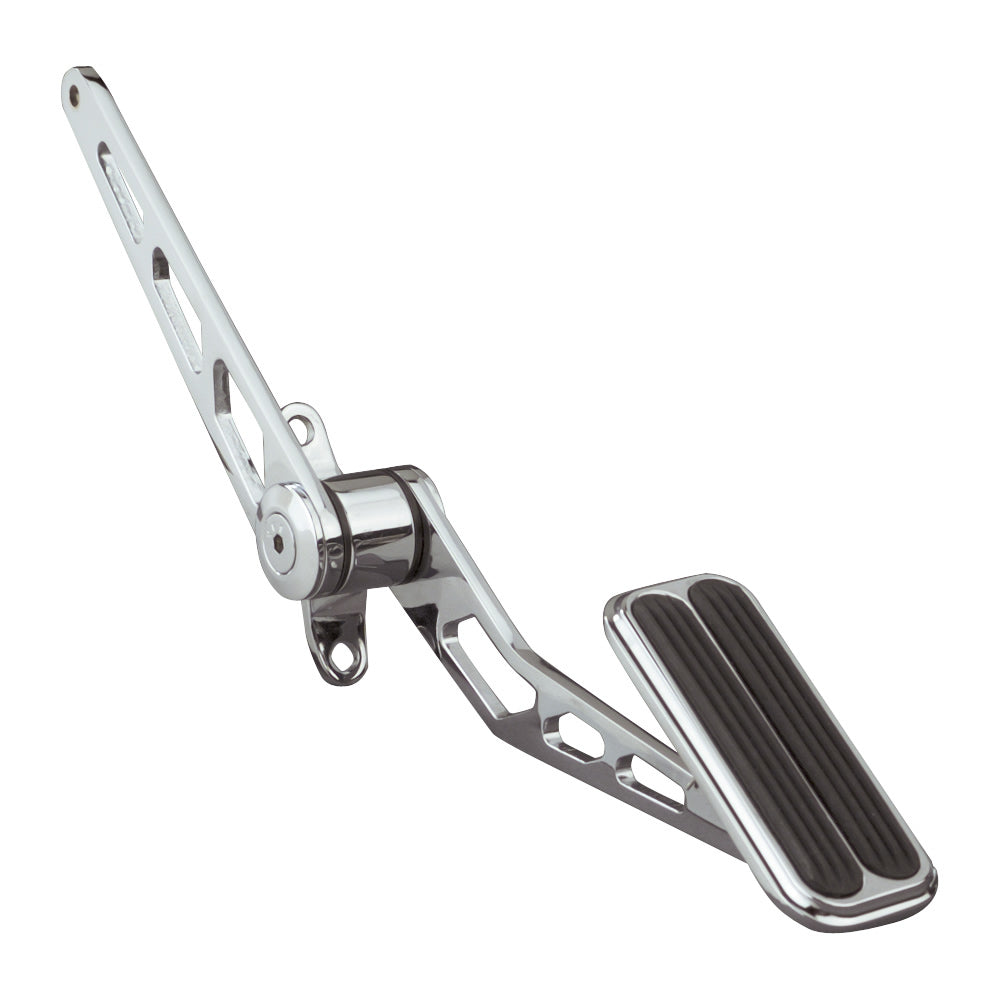 Lokar Chrome Gas Pedal W/Rubbe LOKSG-6007