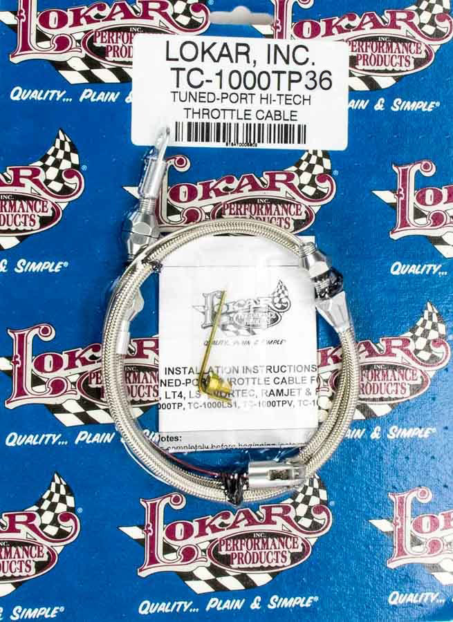 Lokar 36in. TPI Hi-Tech Throttle Cable LOKTC-1000TP36