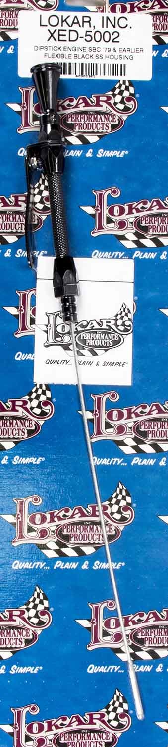 Lokar Flexible Engine Dipstick Black Pre -79 GM SBC LOKXED-5002