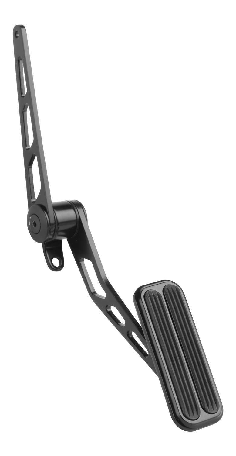 Lokar Blk Steel Spring-Loaded Throttle Pedal w/Rubber LOKXSG-6007
