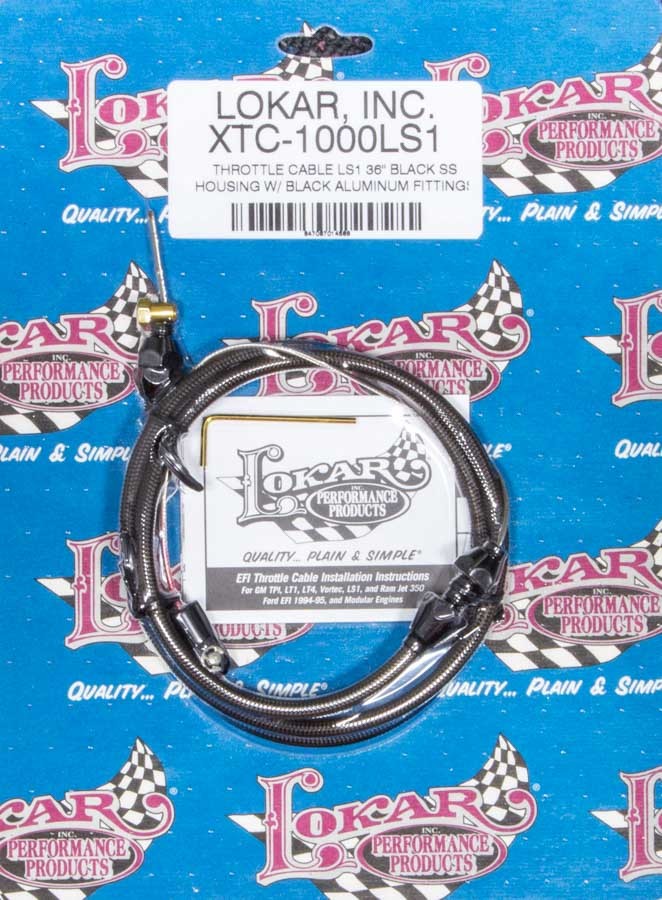 Lokar Throttle Cable Black 36in LS1 LOKXTC-1000LS1