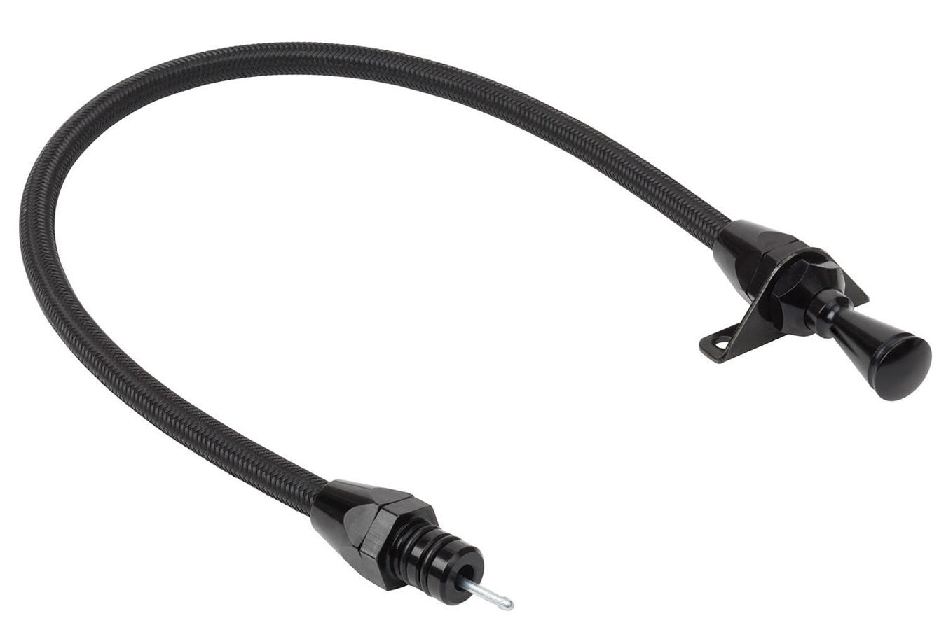 Lokar Black Trans Dipstick GM TH350/400 Firewall Mt LOKXTD-3350400FM