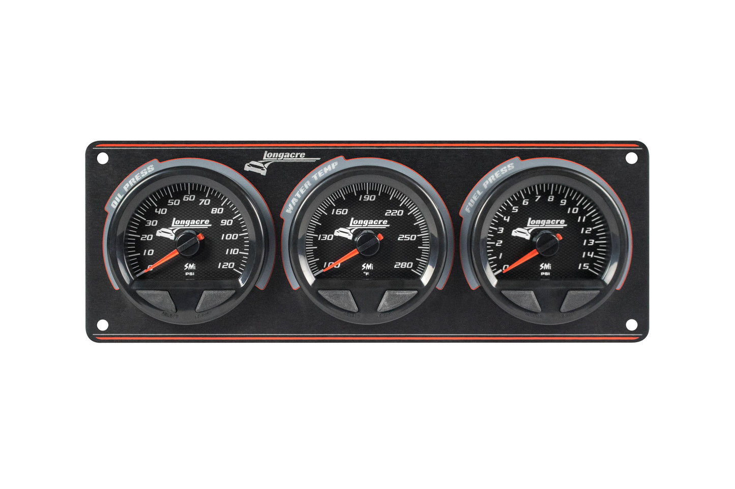 Longacre Waterproof SMI 3 Gauge Panel OP/WT/FP LON52-44562