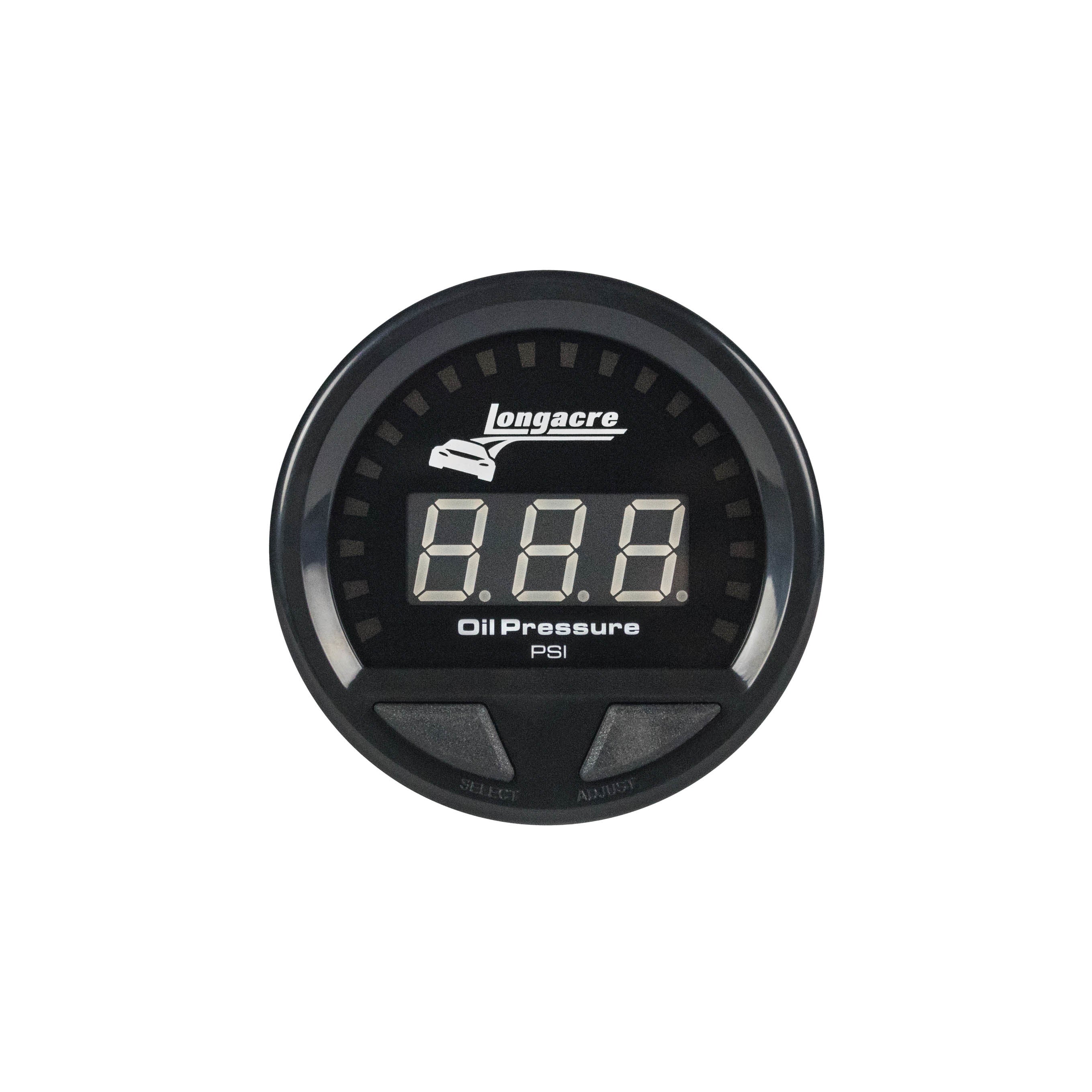 Longacre Waterproof LED Oil Pressure Gauge LON52-46857