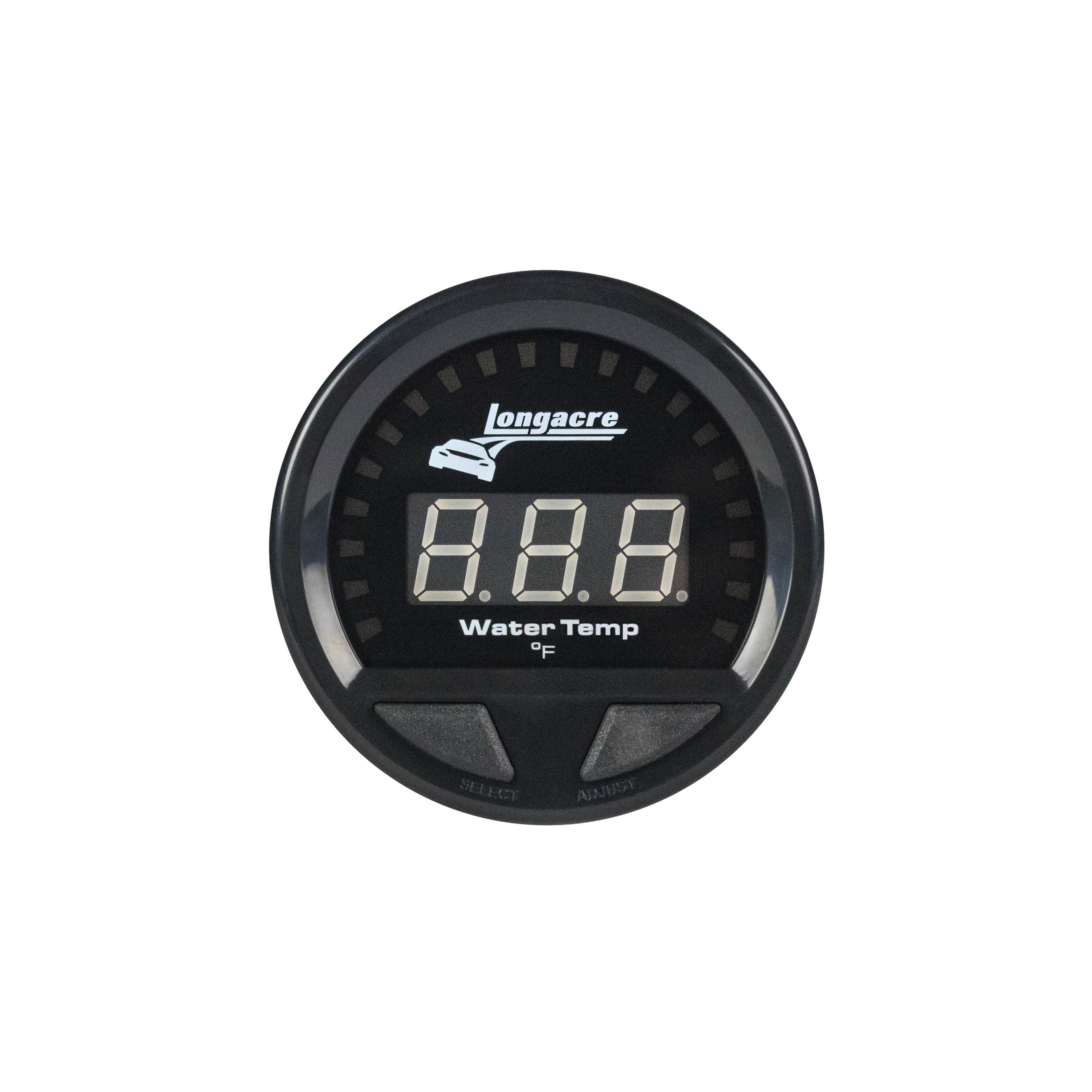 Longacre Waterproof LED Water Temp Gauge 100-280f LON52-46860