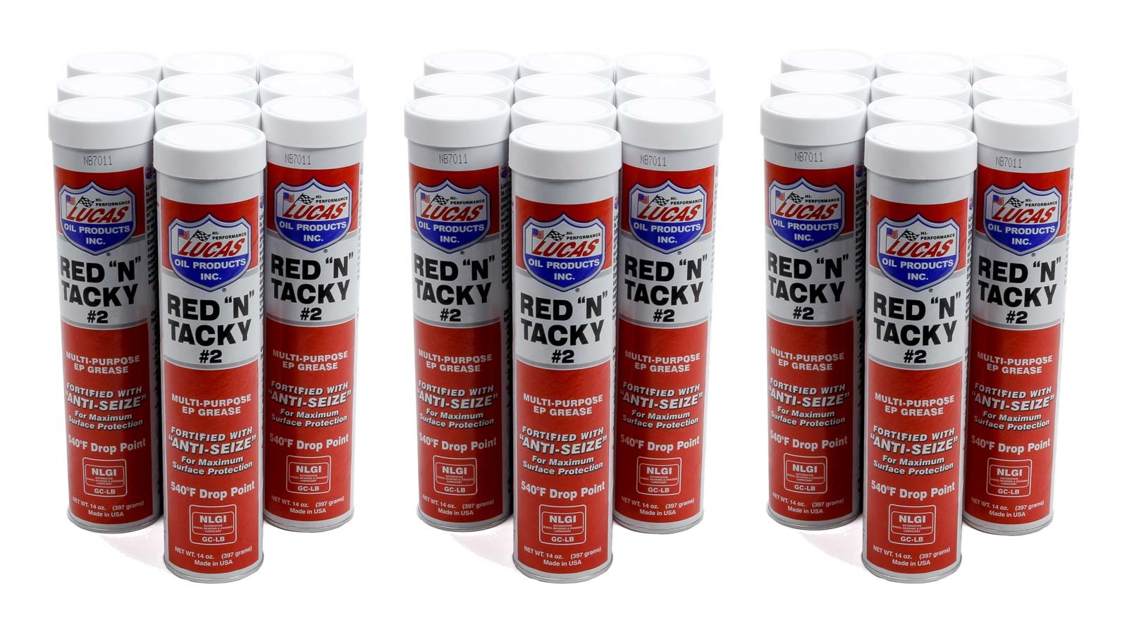 Lucas Oil Red-N-Tacky Grease Case/30-14oz Tube LUC10005-30