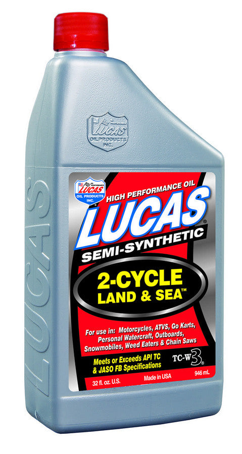 Lucas Oil Land & Sea 2-Cycle Oil Case 6 x 1 Quart LUC10467