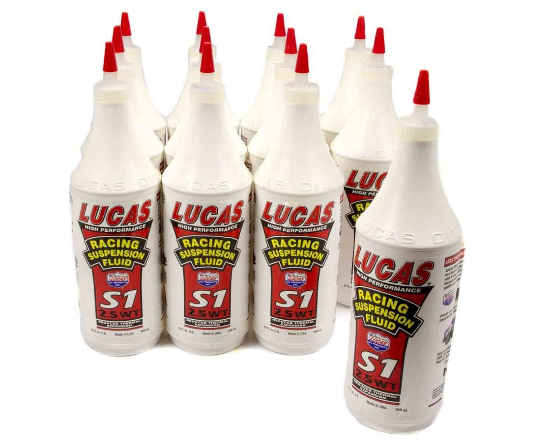 Lucas Oil Synthetic S1 Suspension Oil 2.5 WT 12x1 Qt LUC10488-12