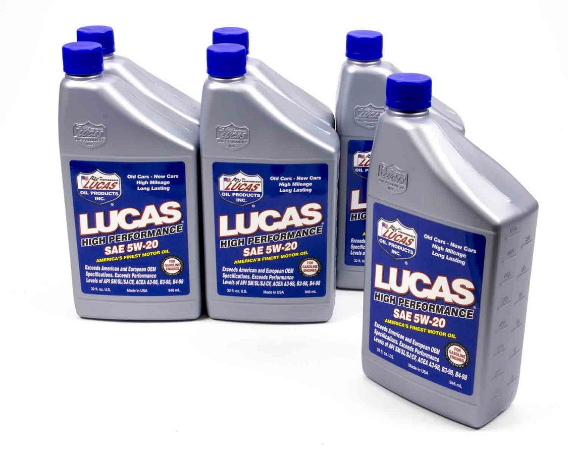 Lucas Oil SAE 5w20 Motor Oil 6x1 Quart LUC10516-6