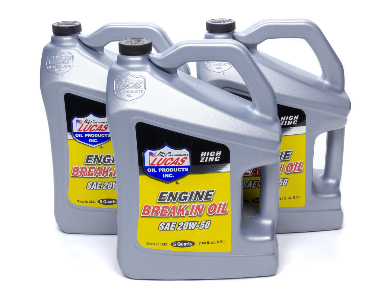 Lucas Oil SAE 20W50 Break-In Oil Case 3 X 5 Quart Bottle LUC10636-3