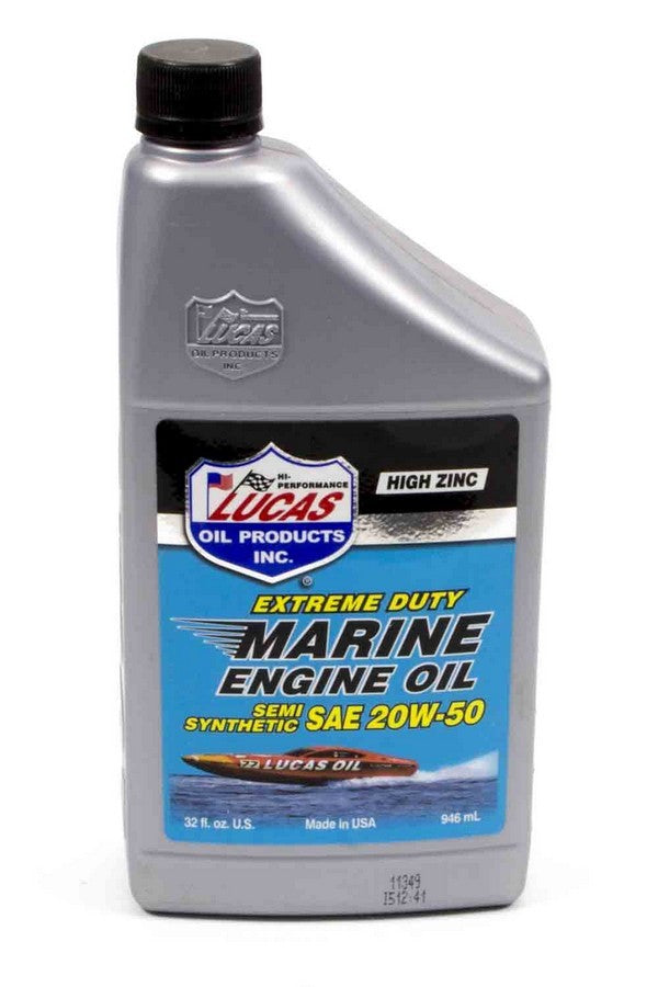 Lucas Oil Marine Semi-Synthetic SAE 20w50 1 Qt LUC10654