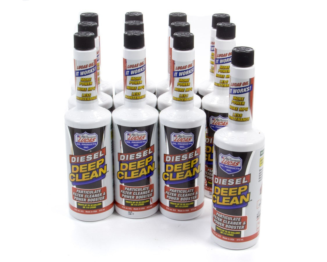 Lucas Oil Diesel Deep Clean Fuel Additive Case 12x16oz. LUC10872-12