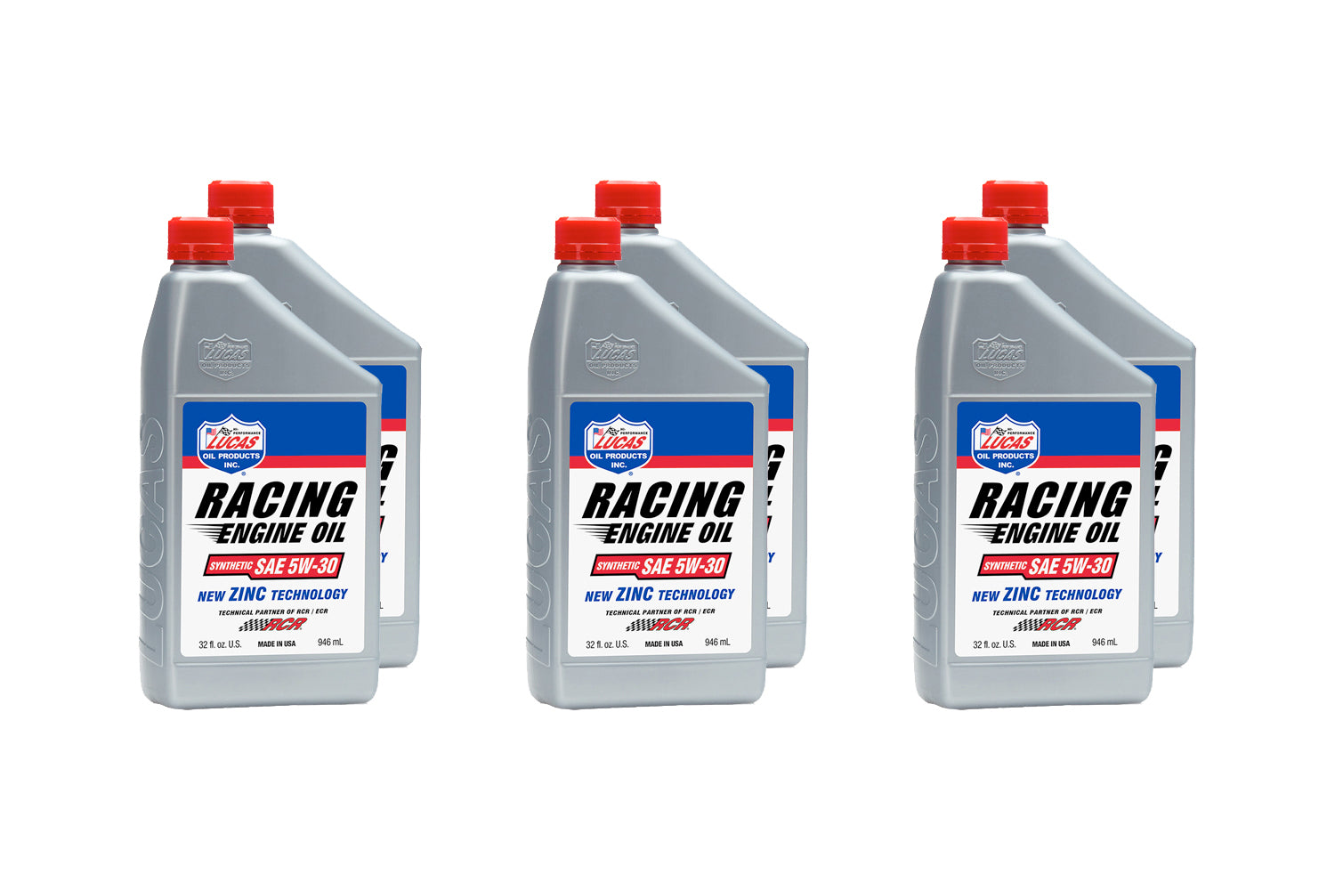 Lucas Oil Synthetic SAE 5W30 Raci ng Oil Case 6 x 1 Quart LUC10885-6